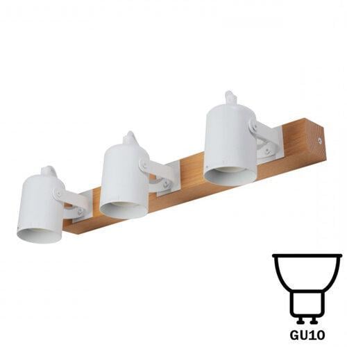 Спот настенно-потолочный ETRON 1-EDR-8605 WoodLine Spot GU10 3x35 Вт Натуральный/Белый (15088) - фото 2 Спот настенно-потолочный ETRON 1-EDR-8605 WoodLine Spot GU10 3x35 Вт Натуральный/Белый (15088) - фото 2