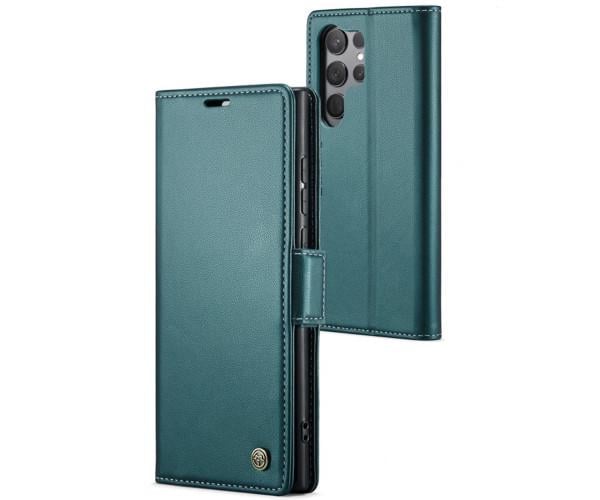 Чохол книжка CaseMe Leather Magnet Case для Samsung Galaxy S24 Ultra Зелений Чохол книжка CaseMe Leather Magnet Case для Samsung Galaxy S24 Ultra Зелений