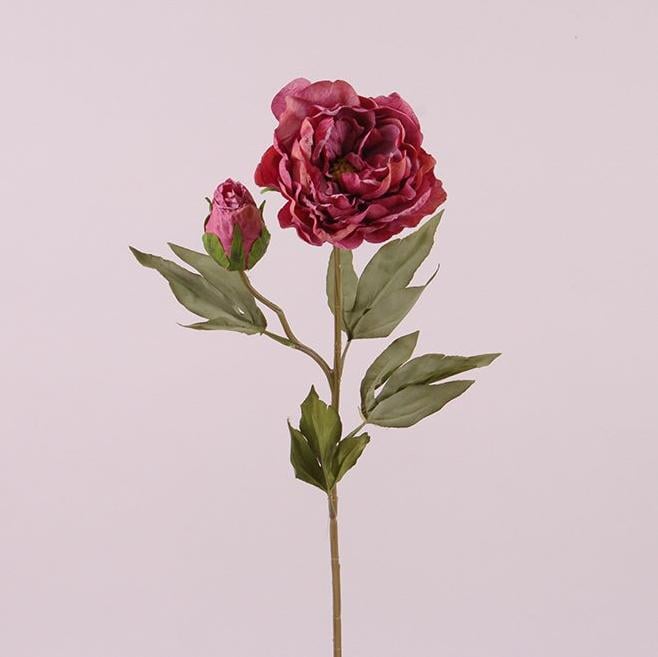 Квітка Півонії Flora Темно-рожевий (73070)