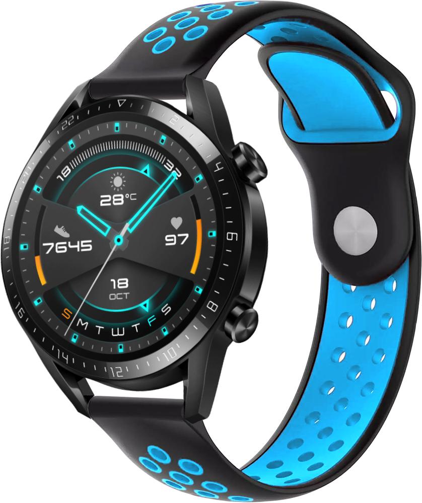 Ремешок Sport для Huawei Watch GT 22 мм Black Sky Blue (23043-6A)