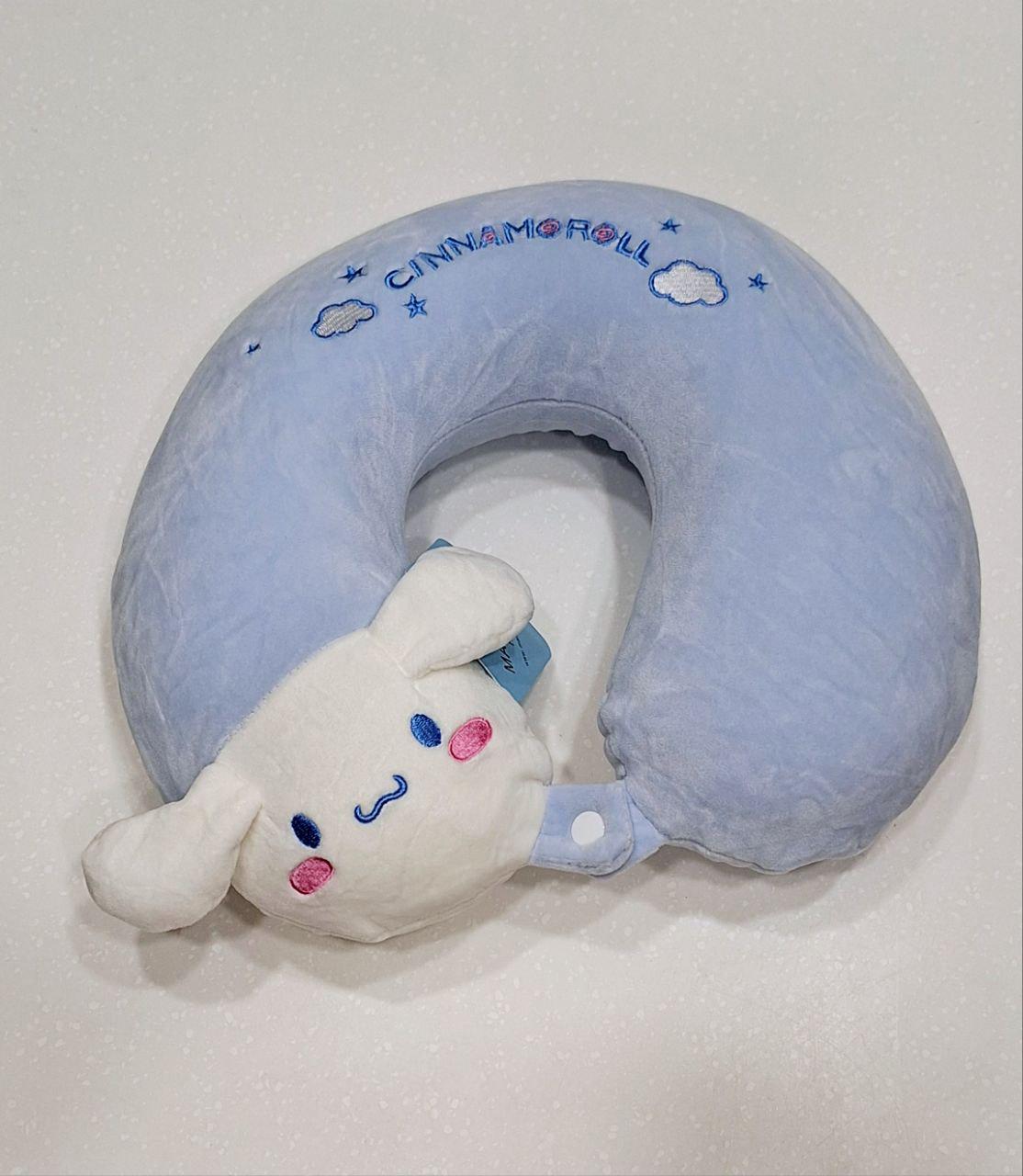 Подушка-рогалик дорожная Malloory Home с эффектом памяти Голубой (845)