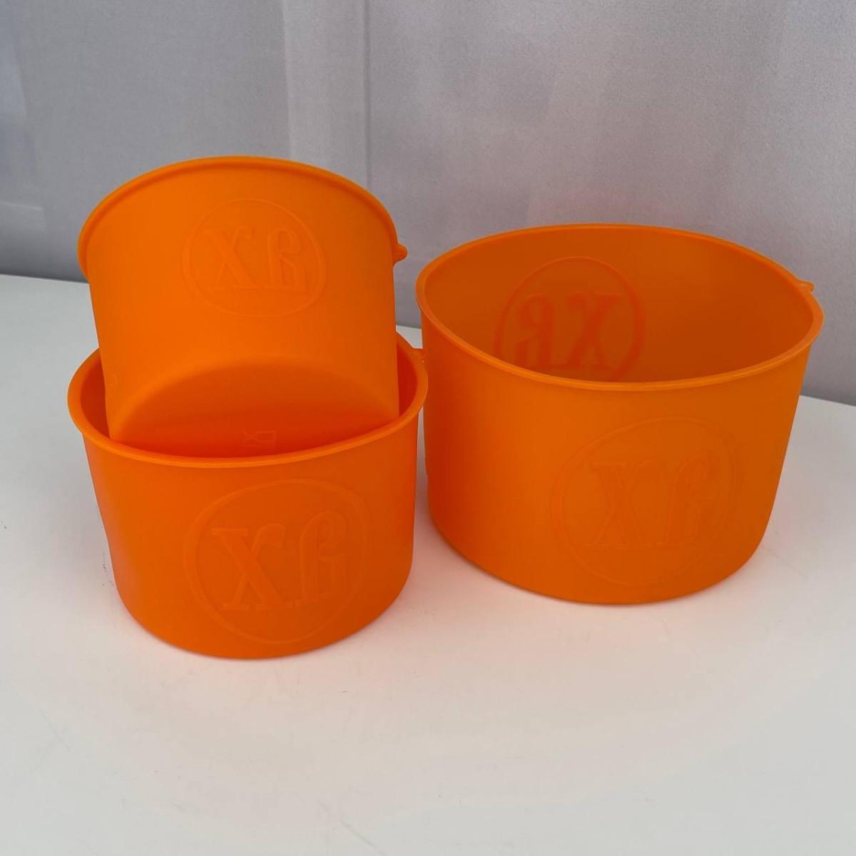 Набор силиконовых форм для выпекания пасхи 6750 3 пр. Оранжевый (4360199) - фото 4 Набор силиконовых форм для выпекания пасхи 6750 3 пр. Оранжевый (4360199) - фото 4