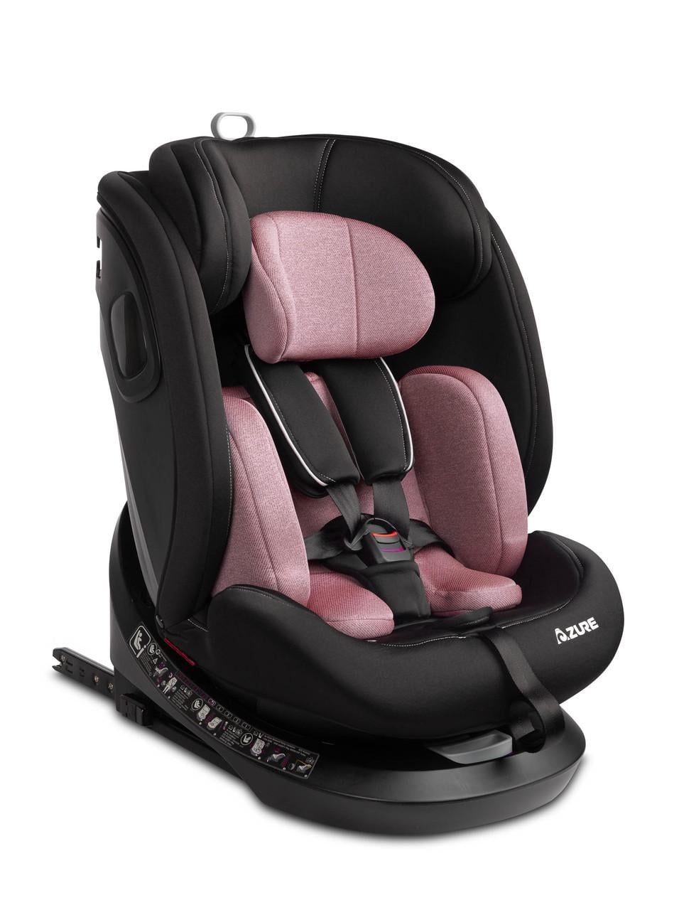 Автокресло Caretero Azure Группа 0 /1/2/3 0-36 кг i-Size/Isofix с поворотом на 360° Розовый (319012)