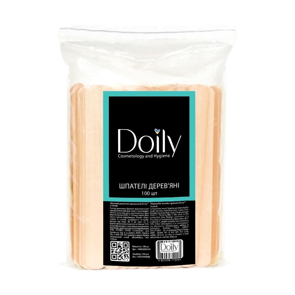 Шпатели одноразовые деревянные Doily 100 шт. (2538725832) Шпатели одноразовые деревянные Doily 100 шт. (2538725832)