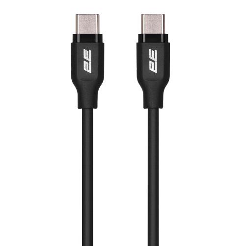 Кабель Glow 2E 2E-CCCC-BL USB-C -USB-C 60 Вт 1 м Чорний (582396)