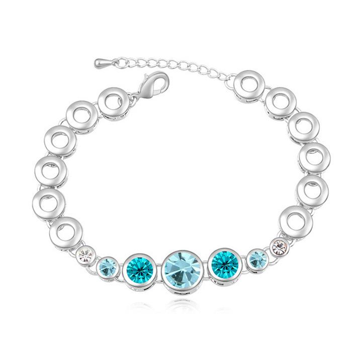 Браслет с кристаллами Сваровски 16168 Italina Бирюзовый