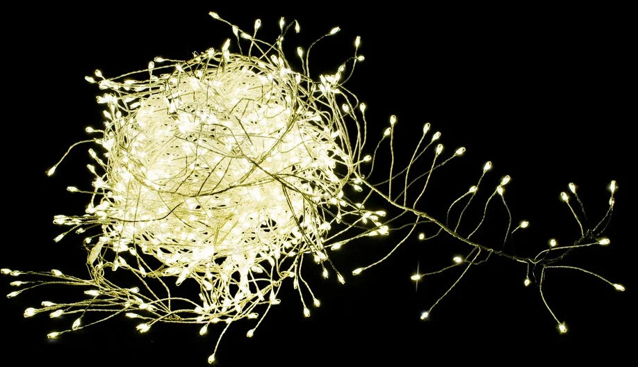 Светодиодная гирлянда NikoLa Струна 300 LED Garland Thread 3 м Белый