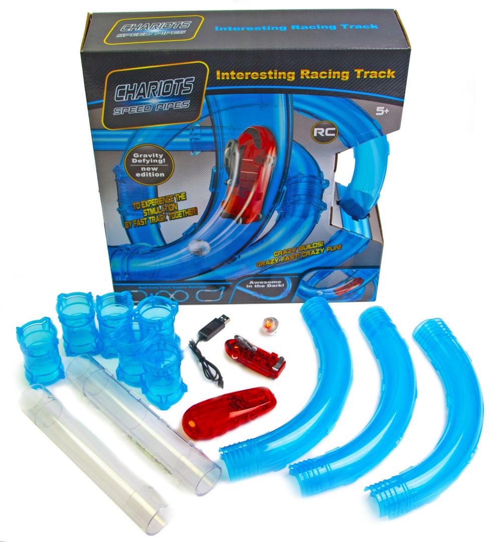 Автотрек в трубе Chariots Speed Pipes 20 деталей
