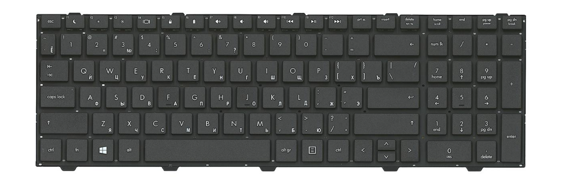 Клавіатура для ноутбука HP Probook 4740 матова (683491-251)