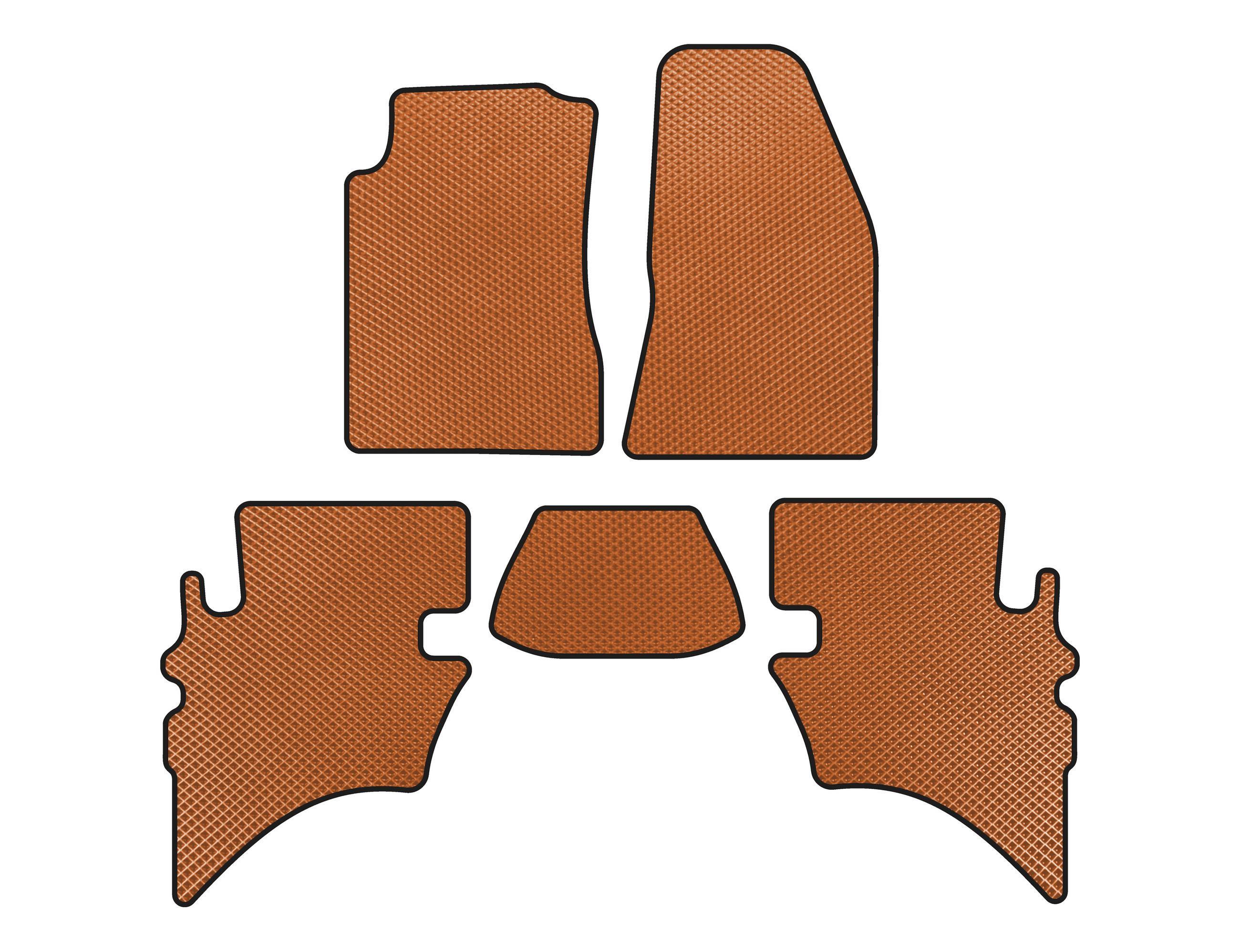 Коврики Digital Designs EVA для Ford Ranger 2002-2006 гг. этилвинилацетат Оранжевый (144546)