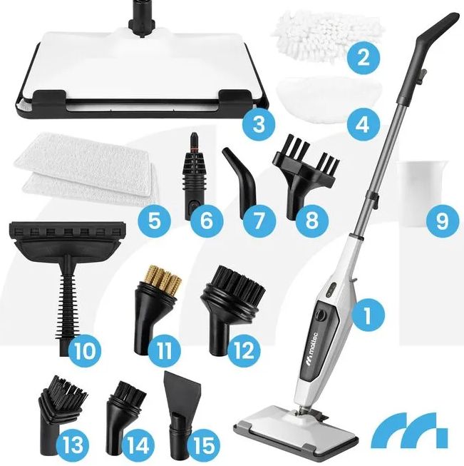 Швабра парова Maltec SteamExpert HDS4600W 15в1 2000 Вт - фото 4 Швабра парова Maltec SteamExpert HDS4600W 15в1 2000 Вт - фото 4