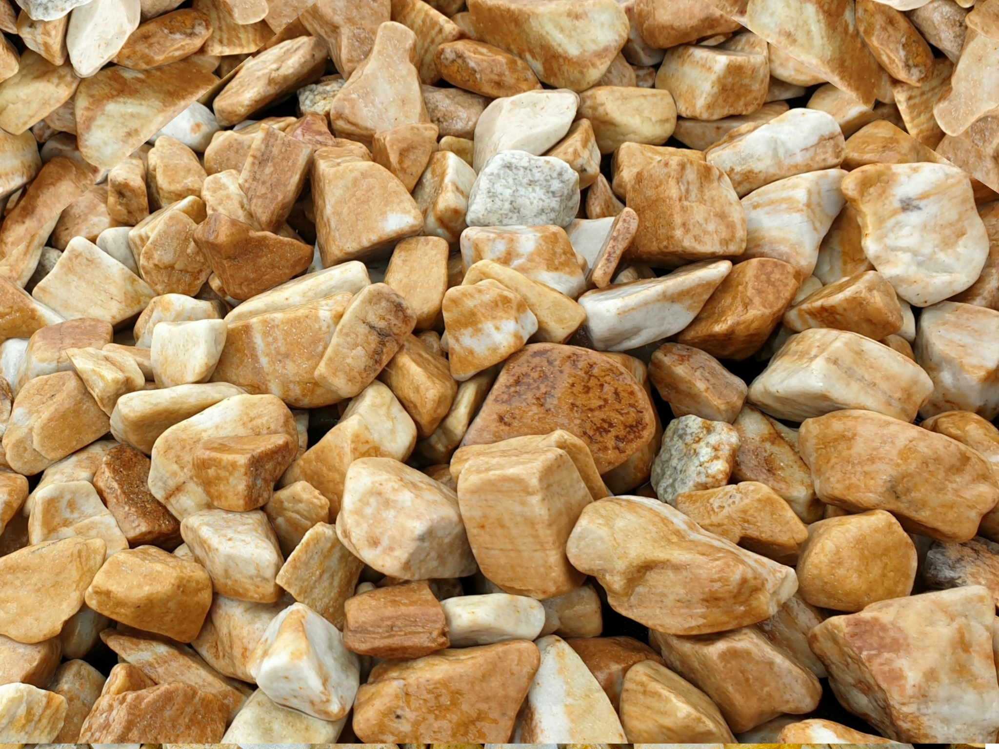 Галька сланець STONELAK ANTIK для пам'ятників та ландшафту фр. 3-6 см 20 кг GOLDEN PEACH (444419/2)