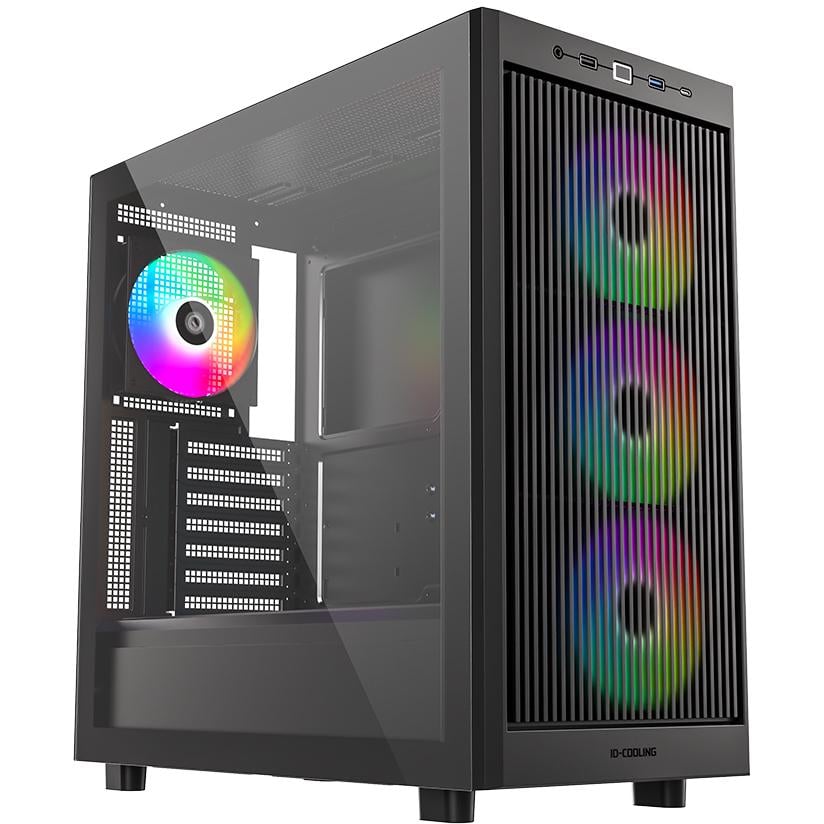 Корпус для ПК ID-Cooling Ware 510 ARGB Midi-Tower no PSU ATX/MicroATX/Mini-ITX Mesh Black Корпус для ПК ID-Cooling Ware 510 ARGB Midi-Tower no PSU ATX/MicroATX/Mini-ITX Mesh Black