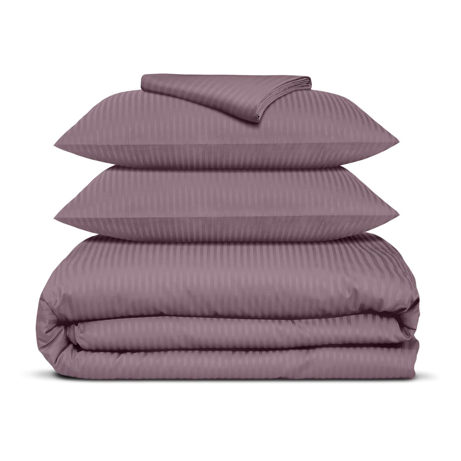 Постельное белье сатин Cosas Grape с простыней на резинке двуспальная 180x220 (4822052179468)