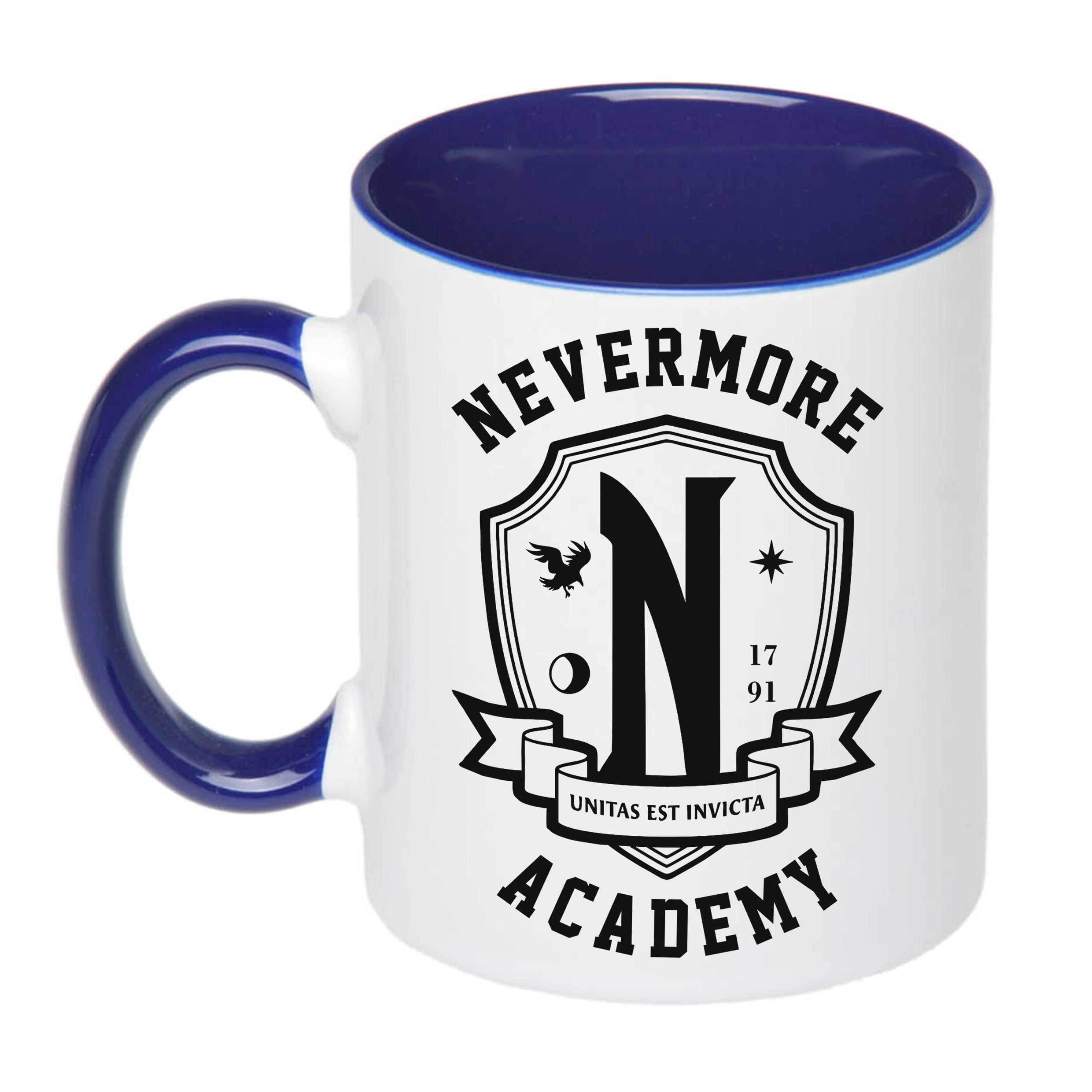 Чашка с принтом NEVERMORE ACADEMY 330 мл Синий (17717)
