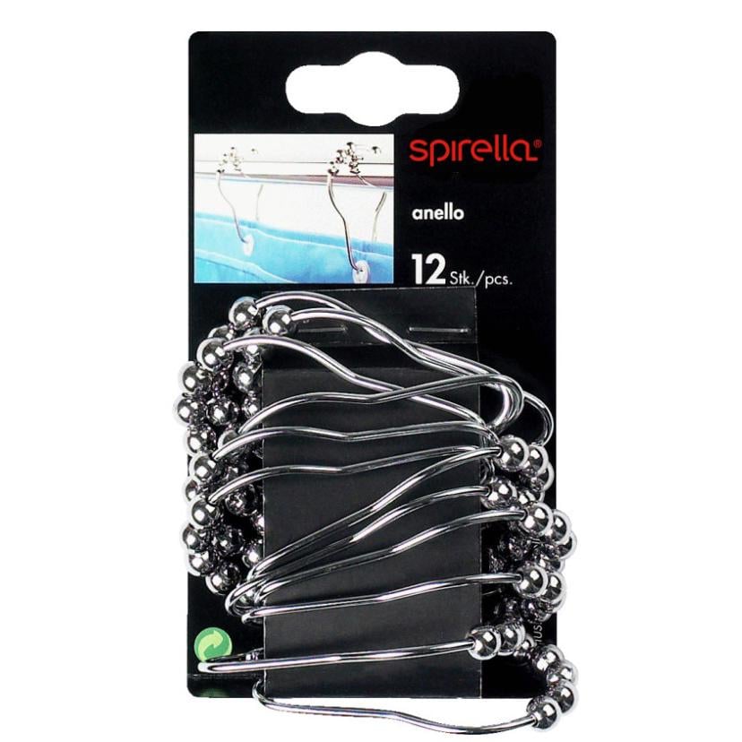 Кольца для шторки Spirella ANELLO 12 шт. Хром (10.02845) - фото 3 Кольца для шторки Spirella ANELLO 12 шт. Хром (10.02845) - фото 3