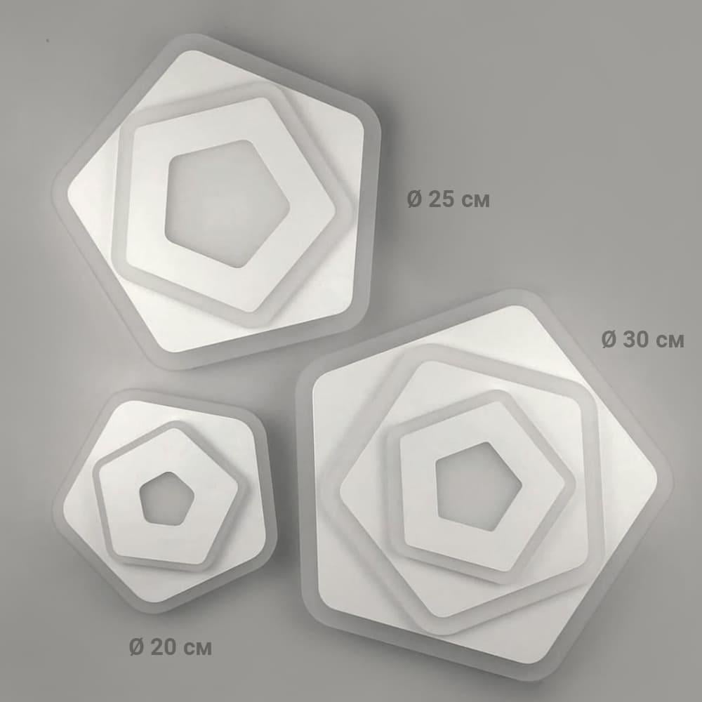 Светильник минималистичный LED для небольших комнат Ø 20 см (2261-200 WT C) - фото 2 Светильник минималистичный LED для небольших комнат Ø 20 см (2261-200 WT C) - фото 2