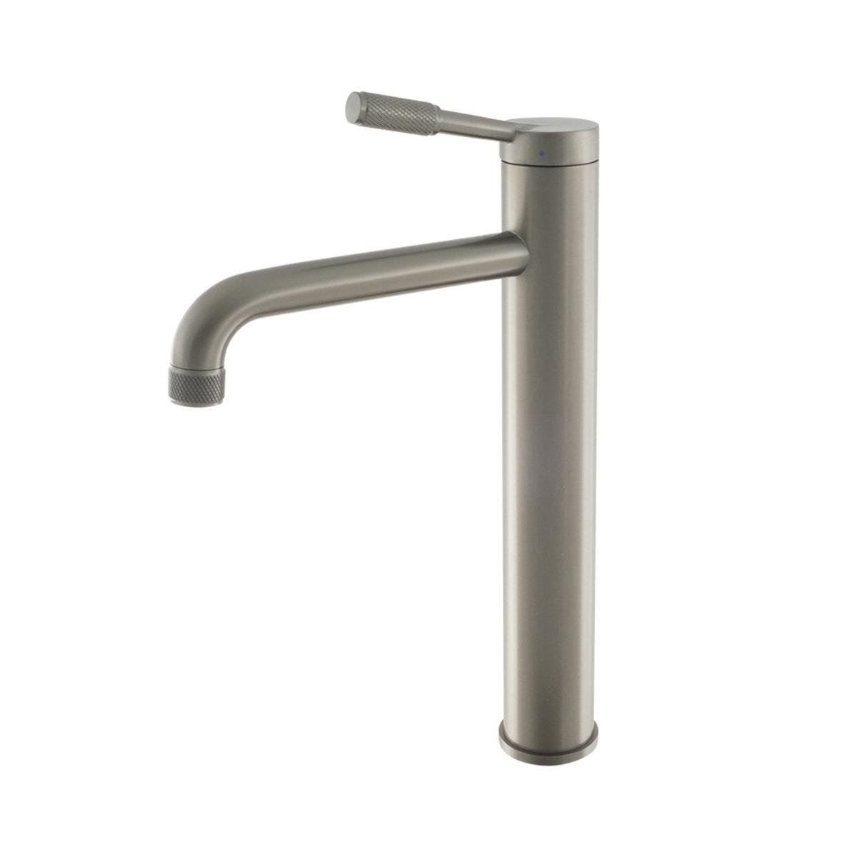 Смеситель для умывальника Venta BI102HG однорычажный в ванну врезной нержавеющая сталь Графитовый