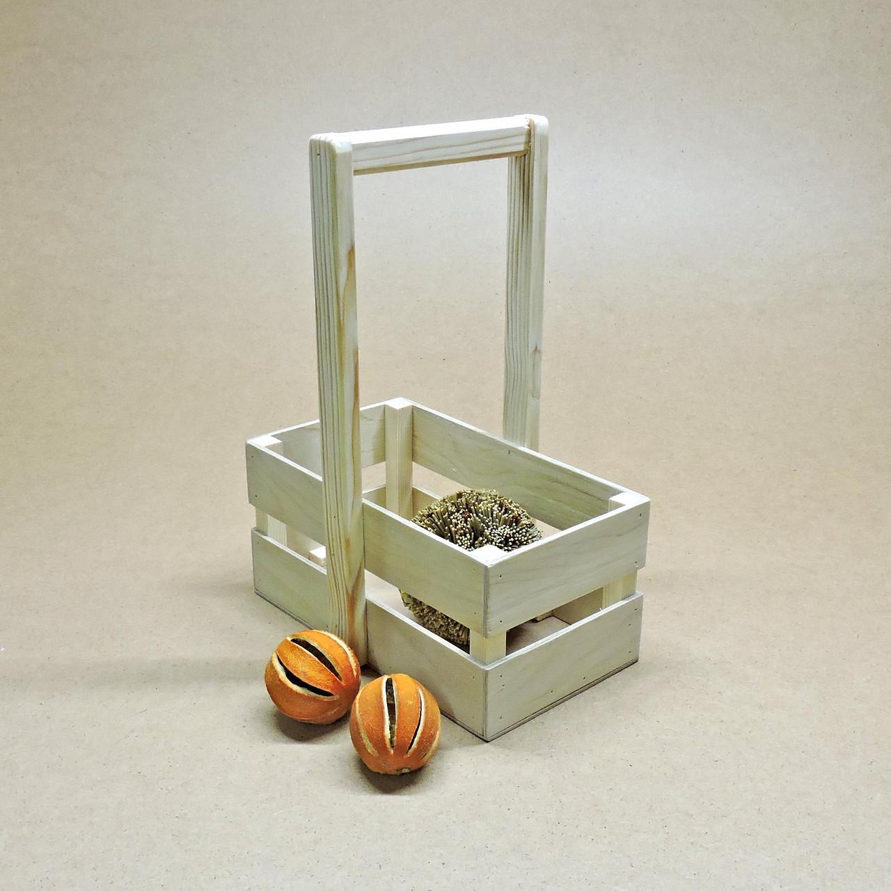 Корзинка подарочная из дерева Шелли 15х26 см Бланже (ПДК-0022201)