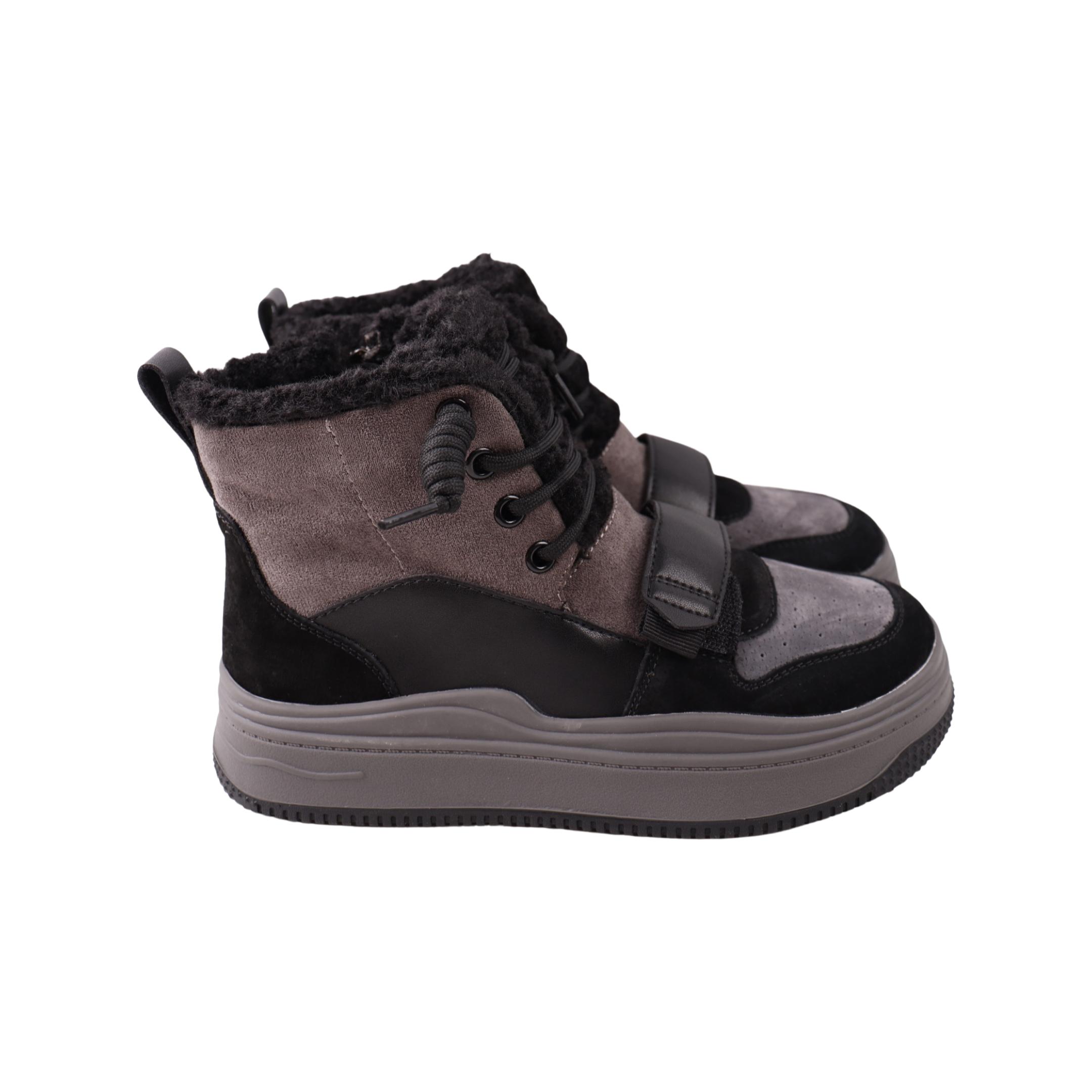 Ботинки женские Li Fexpert 1432-24ZHS натуральная замша р. 38 Серый (29185399)