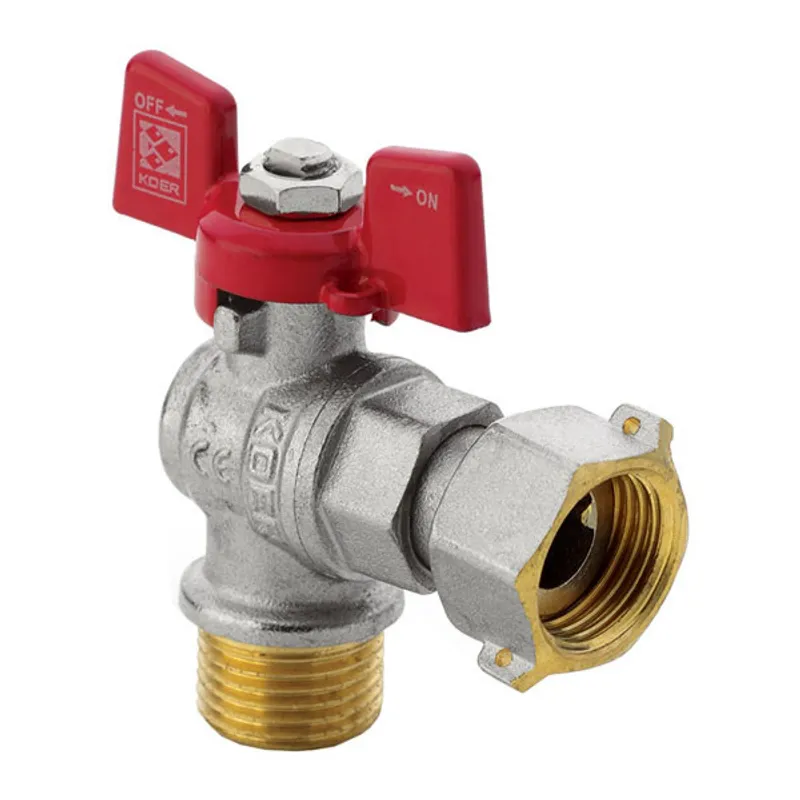 Кран кутовий KOER KR.221 з накидною гайкою 3/4 ГШМ (KR0171)