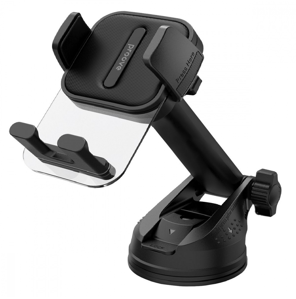 Автодержатель Proove Crystal Clamp Suction Type Car Mount Black