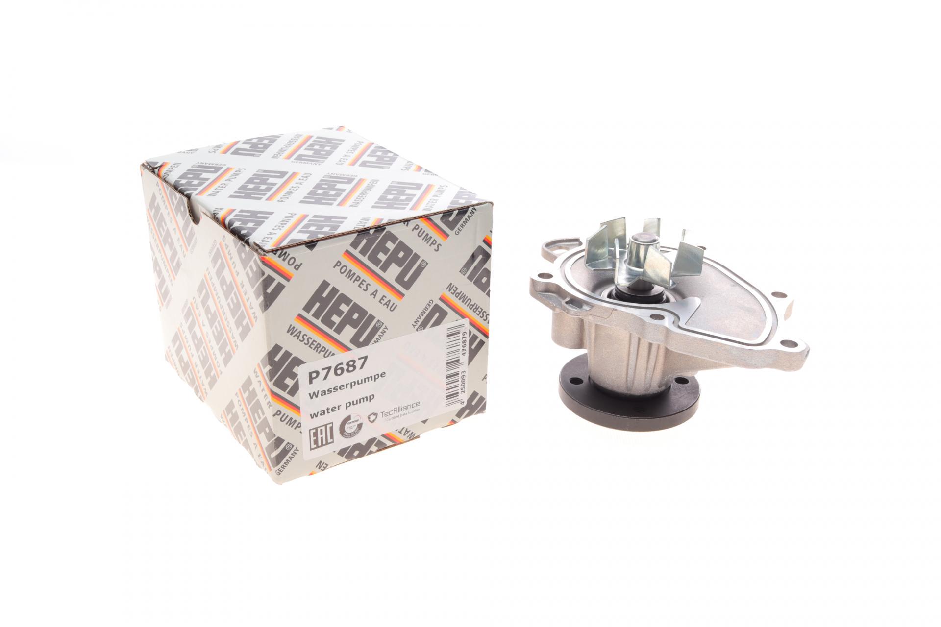 Насос воды Hepu Toyota Avensis 2.0/2.0VVT-I/2.4 00-08/Camry 2.0/2.4 01-11/Rav4 2.0 4WD/2.4 4WD 00-13 P7687 (25589052)