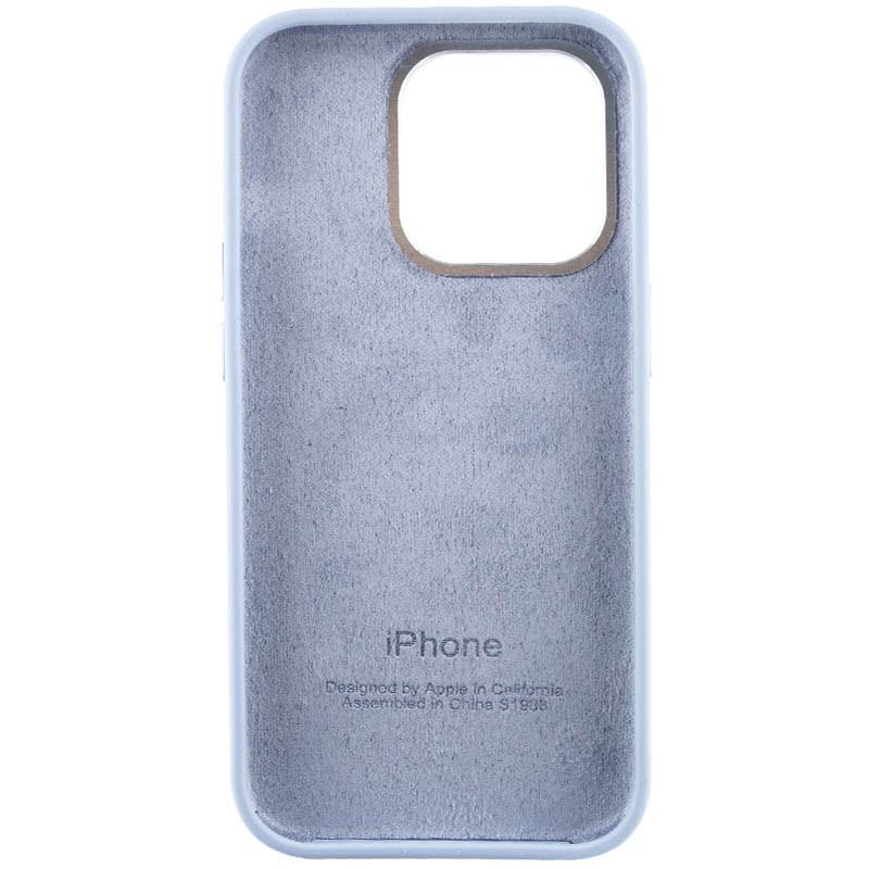 Противоударный чехол Silicone Case Metal Buttons (AA) для Apple iPhone 13 Pro (6.1") Голубой / Blue Fog - фото 4