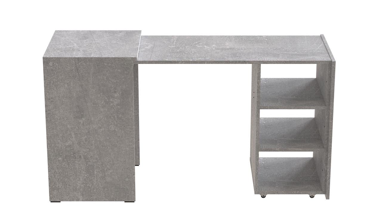 Стіл-тумба трансформер Ferrum-decor Смарт 1 ДСП 16 мм 750x1450x500 мм Бетон (FRD-105073) - фото 3 Стіл-тумба трансформер Ferrum-decor Смарт 1 ДСП 16 мм 750x1450x500 мм Бетон (FRD-105073) - фото 3