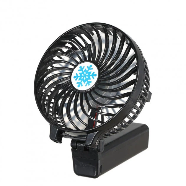 Вентилятор настольный аккумуляторный портативный Handy Mini Fan со съемной батареей и USB подзарядкой Черный (2479515632) Вентилятор настольный аккумуляторный портативный Handy Mini Fan со съемной батареей и USB подзарядкой Черный (2479515632)