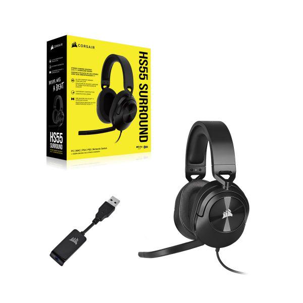 Навушники Corsair HS55 Surround Headset Carbon (CA-9011265-EU) - фото 5