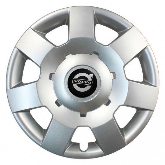 Ковпаки автомобільні SKS 219 R14 з логотипом Volvo 4 шт. Сріблястий
