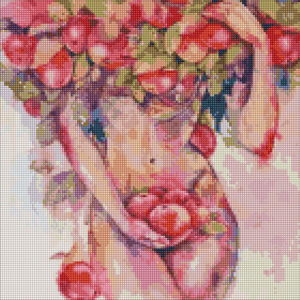 Алмазная мозаика Идейка Яблочное искушение 40x40 см (AMO7260)