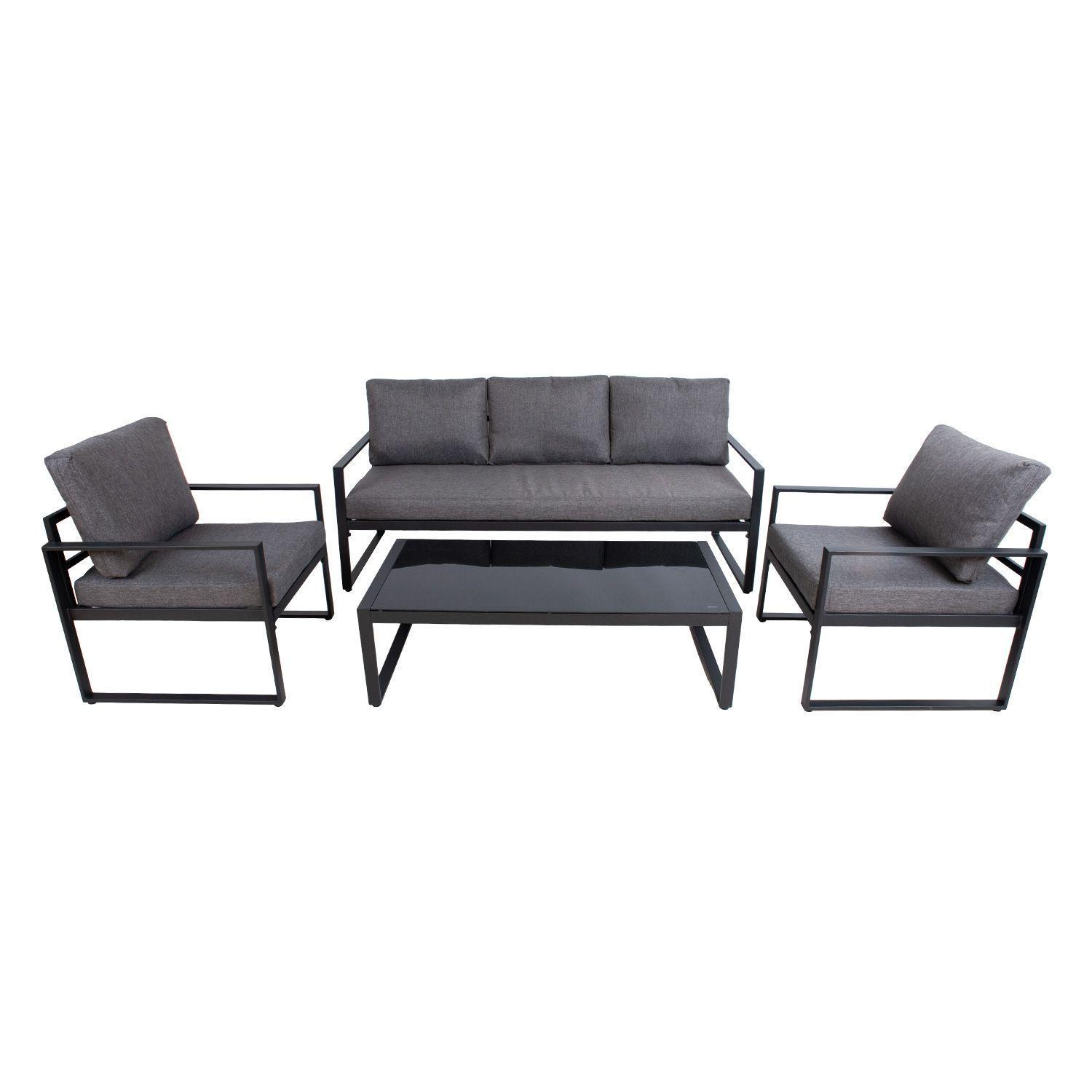 Комплект уличной мебели мягкой Loft с металлическим каркасом (KS-1132-YR)