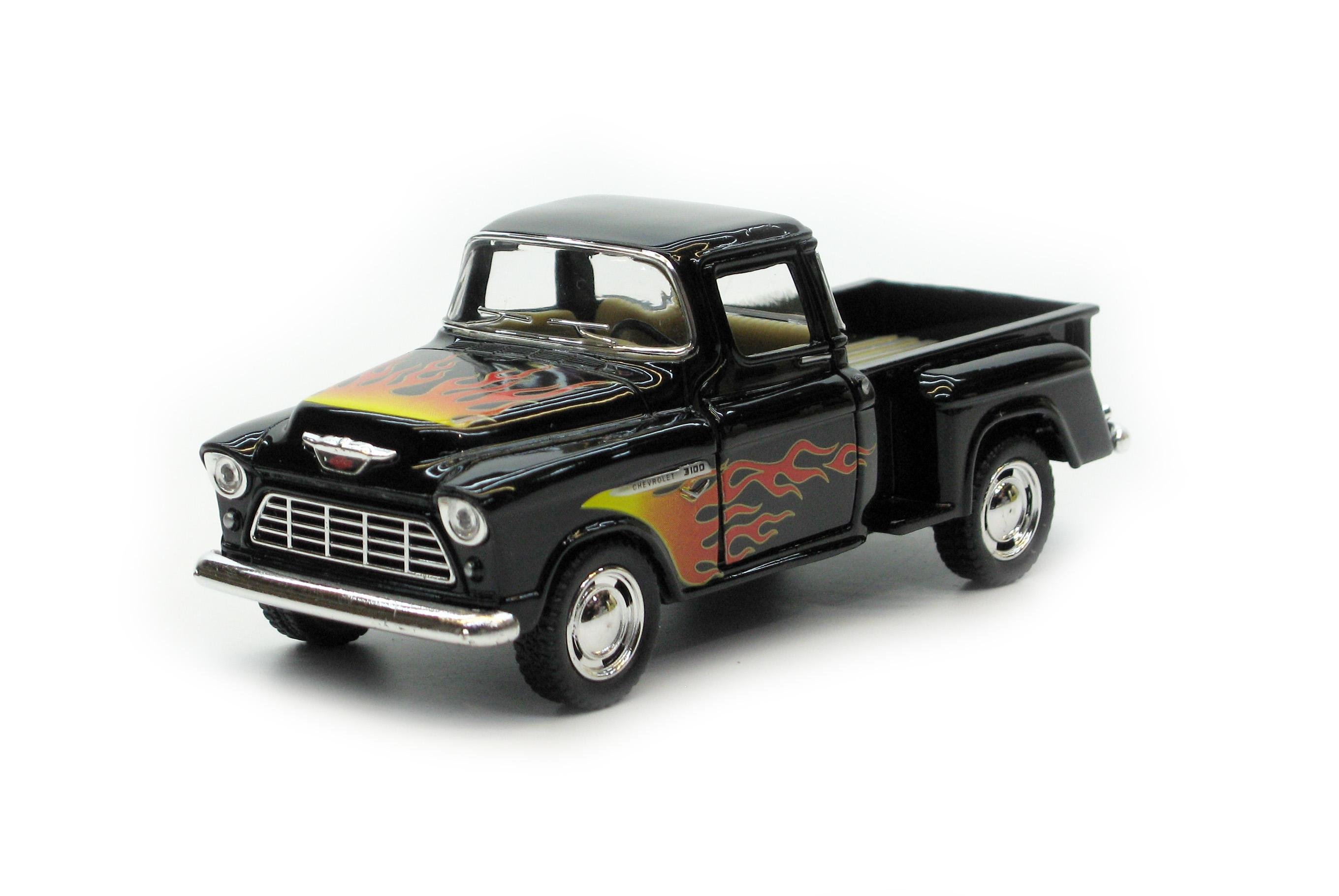 Машина металлическая KT5330F Chevy Stepside Pick-up with printing 1955
