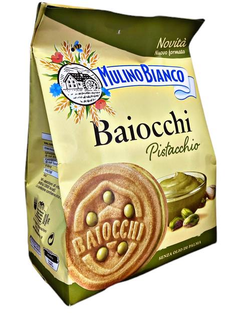 Печиво Mulino Bianco Baiocchi Pistacchio пісочне сендвіч з фісташковим кремом 240 г