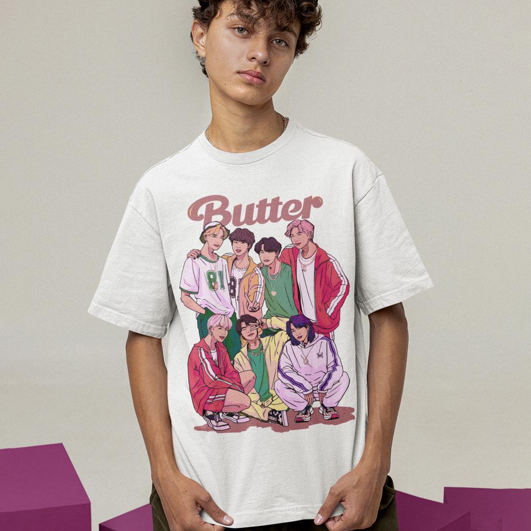 Футболка унисекс BTS Butter 2XL Белый (0000012983)