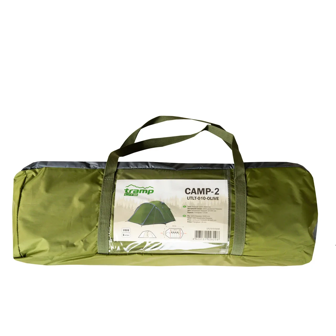 Намет туристичний Tramp Lite Camp 2 Olive (UTLT-010) - фото 8