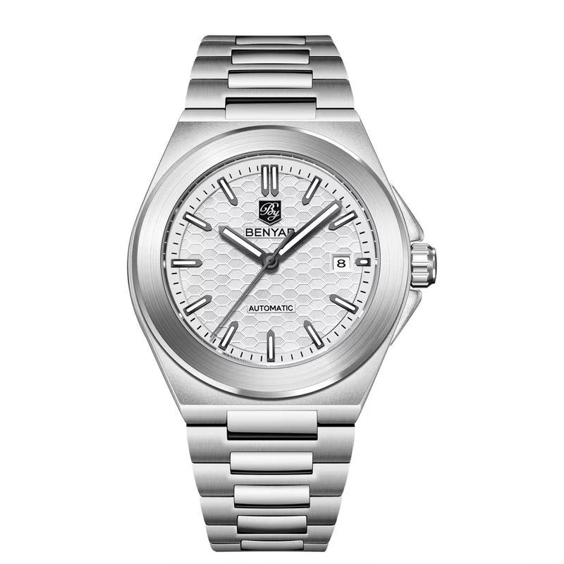 Наручний годинник Benyar BY-5219 Silver/White