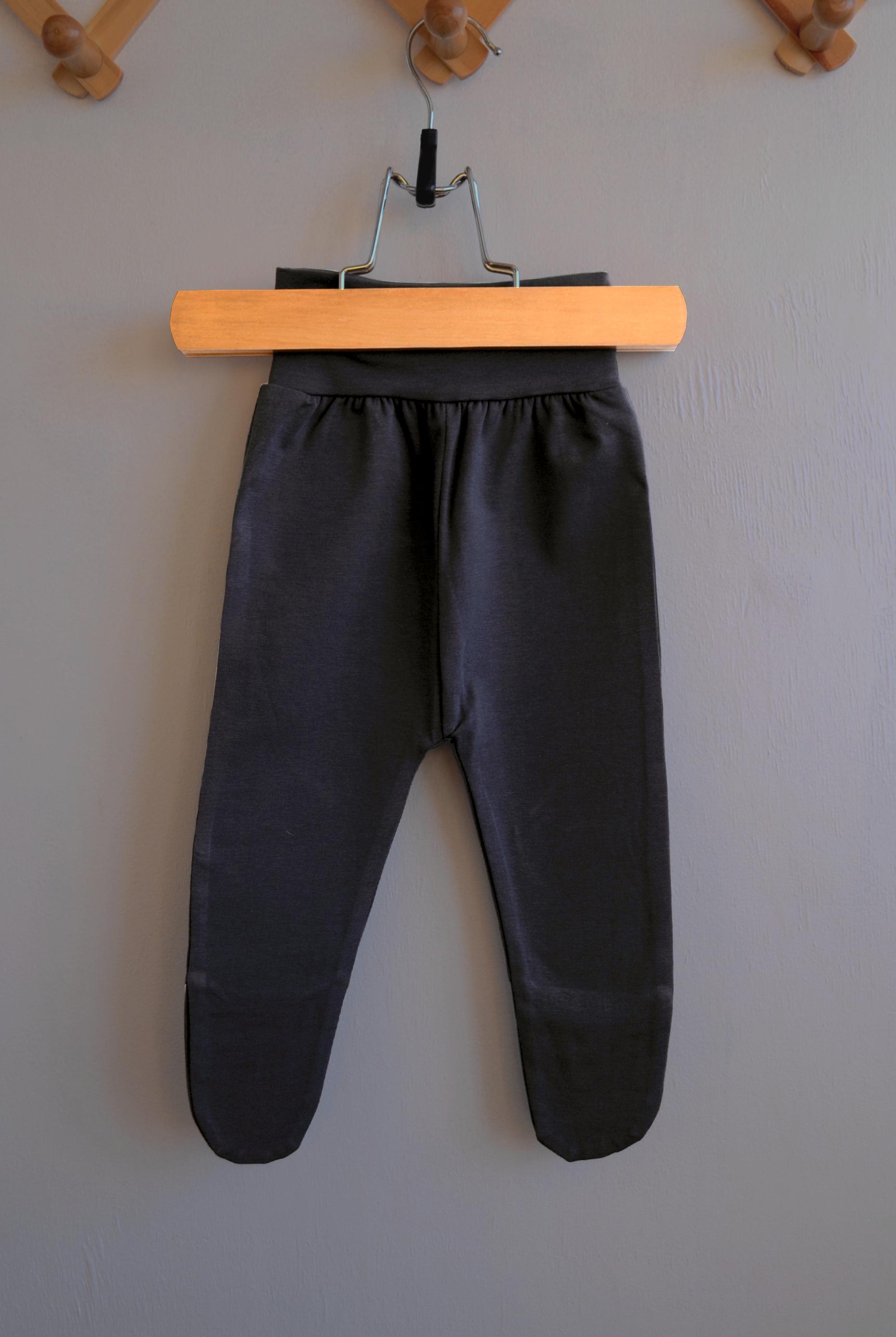 Ползунки детские унисекс Mwing Simple 68 см Темный графит