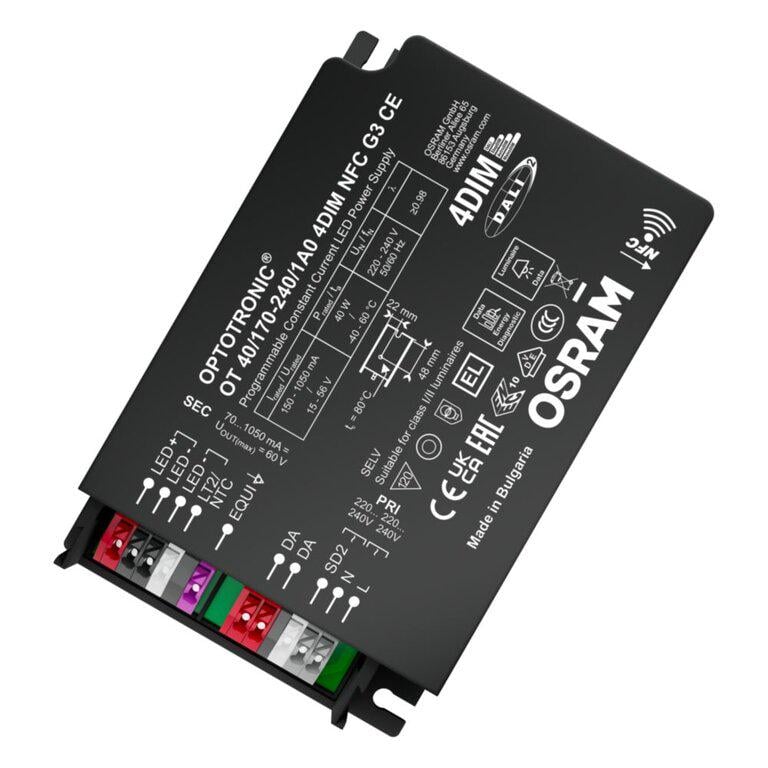 Драйвер Osram LED 40W 170-240V вихідна 15-56V 1050mA 4DIM NFC G3 CE (4062172218955)