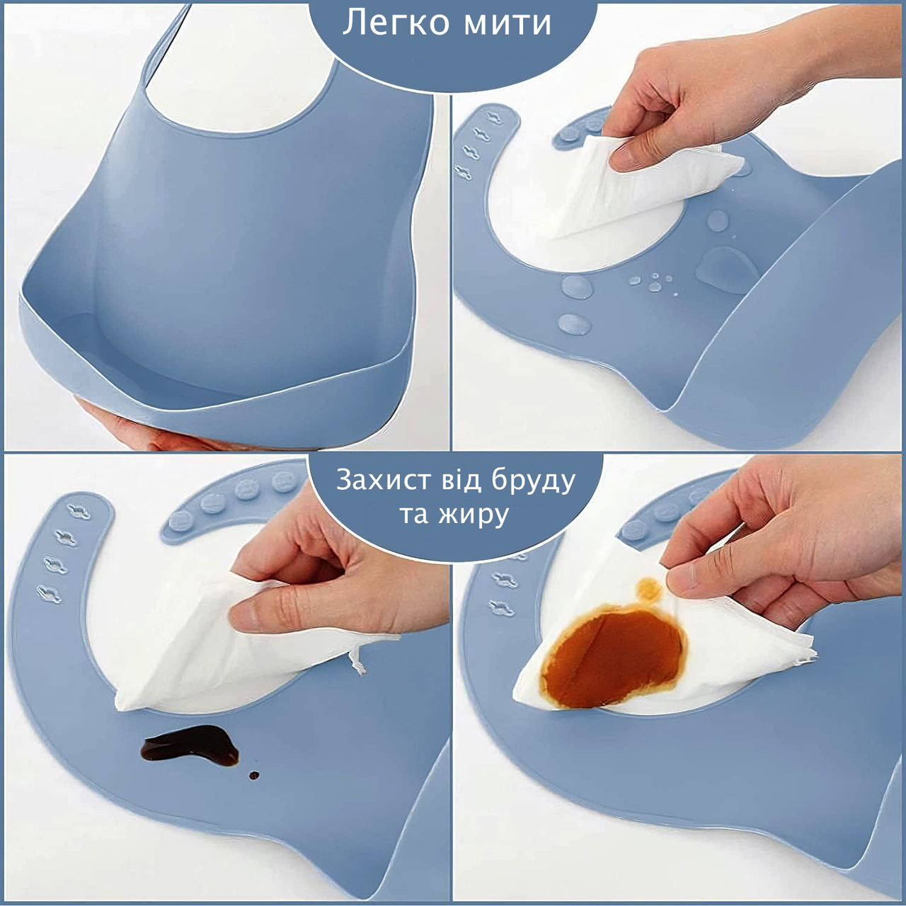 Набор силиконовый для кормления детей 9 пр. Зеленый - фото 3