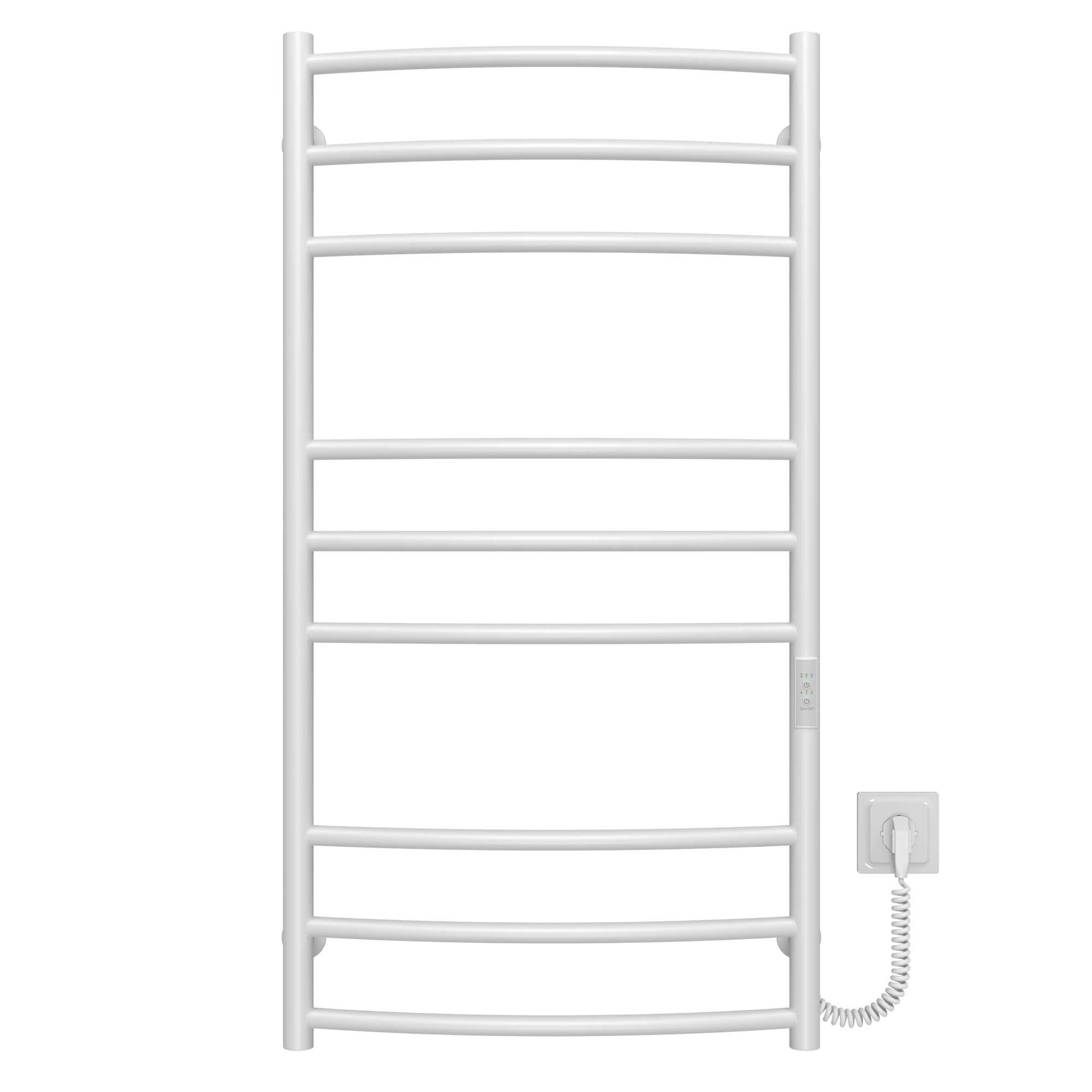 Полотенцесушитель электрический Deffi Классик Элит П9 WD03 правое подключение нержавеющая сталь 600х1000 мм Белый (C.KE.100.60.9.E.W.R.3)