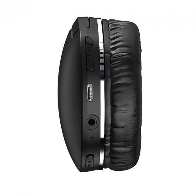 Беспроводные накладные Bluetooth наушники BASEUS Encok Wireless headphone D02 Pro Black (NGD02-C01) - фото 5