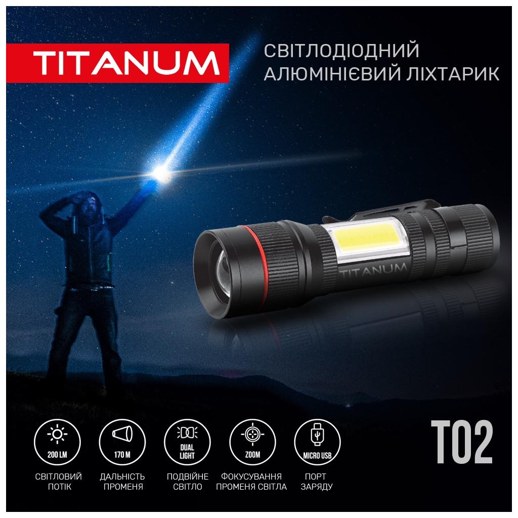 Ліхтар TITANUM 200Lm 6500K (TLF-T02) - фото 3