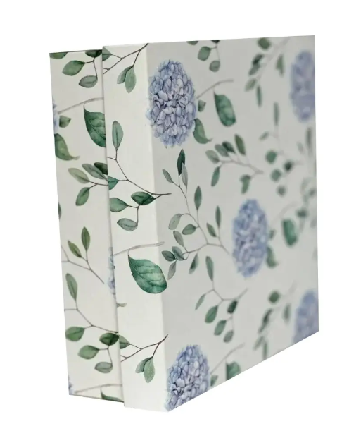 Коробка подарочная для подарочных наборов Квадратная гортензия