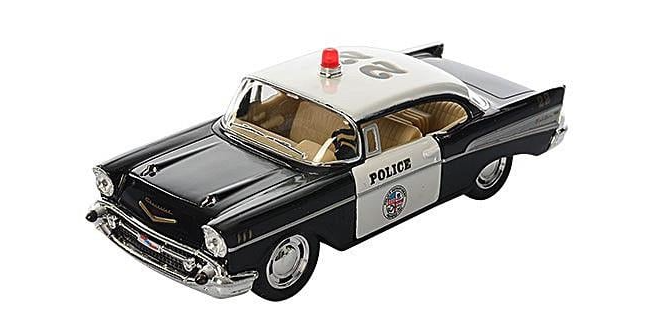 Металева поліцейська машинка Kinsmart KT5323W Chevrolet Bel Air (KT5323W) Металева поліцейська машинка Kinsmart KT5323W Chevrolet Bel Air (KT5323W)
