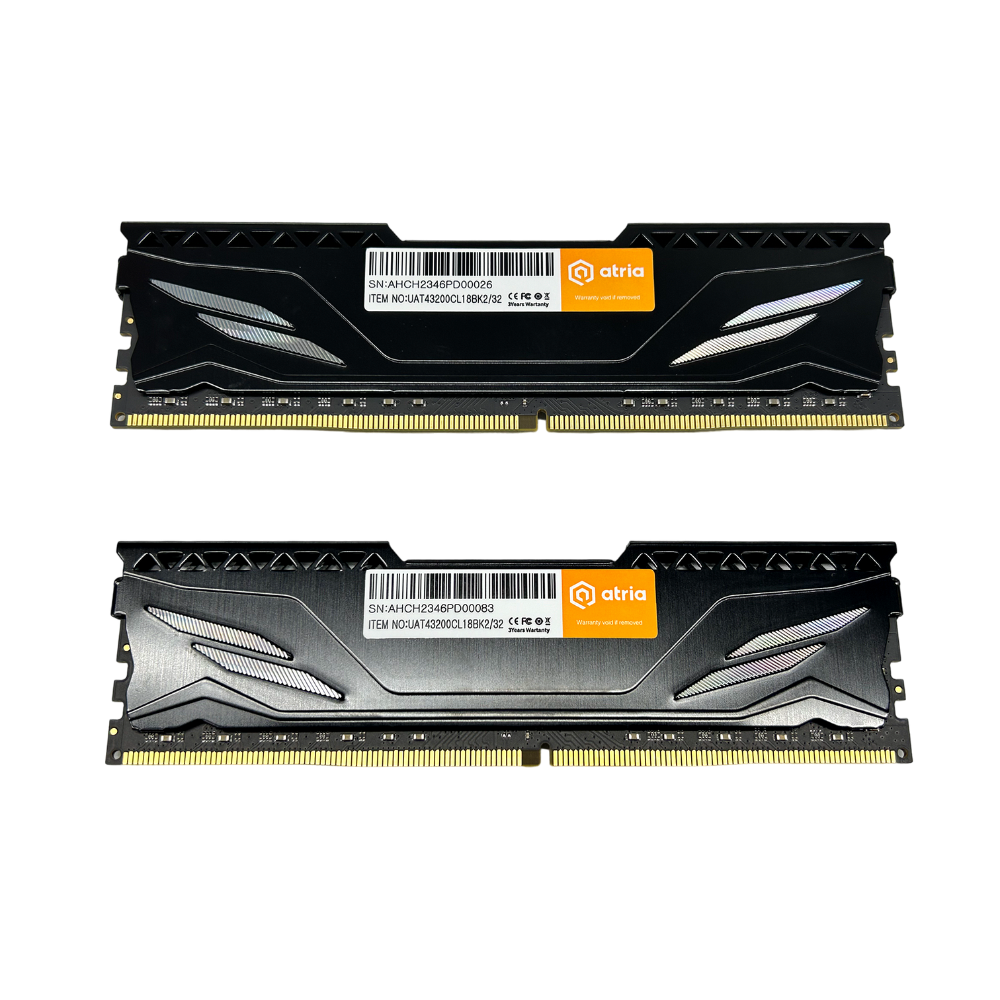 Оперативная память Atria Fly Black UAT43200CL18BK2/32 DDR4/32 Gb/3200 МГц для настольных ПК (586679) - фото 2