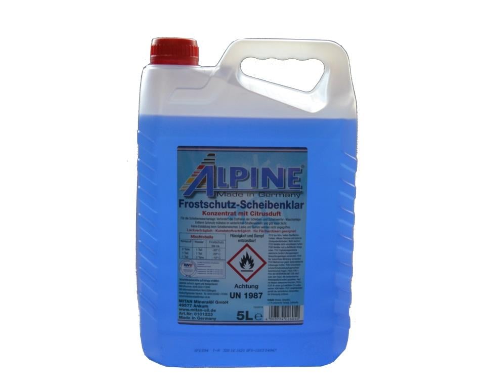 Омыватель стекла зимний Alpine Frostschutz Scheibenklar до -80 °C концентрат 5 л (25122)