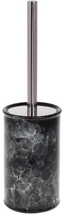 Ершик для туалета с керамической подставкой 16 см Черный мрамор (BD-851-303)